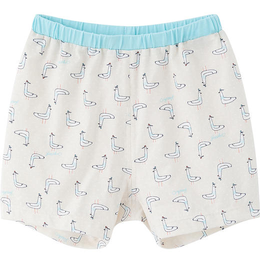 英氏儿童夏季冰丝凉感短裤宝宝家居薄款睡裤子海鸟YLCCJ21002A01 商品图4