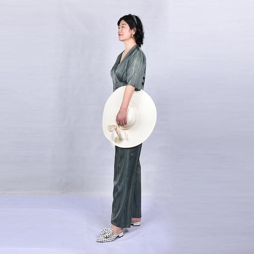 圣三利女装新春夏季气质条纹连体裤SL2016157 商品图2