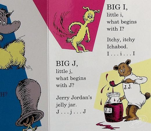【中商原版】Dr. Seuss：Dr. Seuss's ABC 苏斯博士 ABC字母书 低幼亲子韵律启蒙绘本 纸板书 英文原版 商品图5