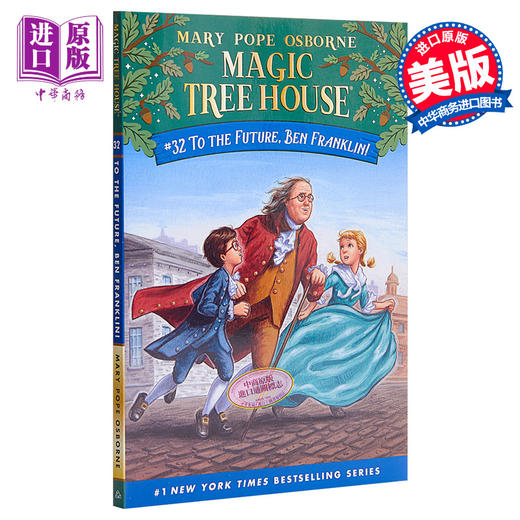 【中商原版】Magic Tree House 32 To the Future Ben Franklin 神奇树屋第一季32 儿童初级章节书故事小说 英文原版小初文学 商品图0