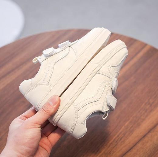 【童鞋】哈唛迪牛皮小白鞋男童运动鞋女童韩版休闲鞋 商品图0