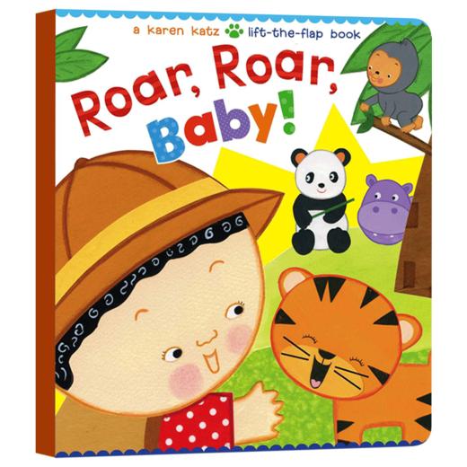 英文原版 Roar Roar Baby 卡伦卡茨亲子系列 儿童英语启蒙纸板翻翻书 英文版进口原版书籍 商品图0
