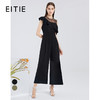 EITIE爱特爱夏季新款气质蕾丝拼接斜肩荷叶边显瘦高腰连体裤6207908 商品缩略图0