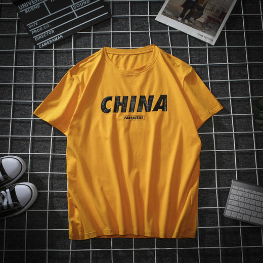 一口价【新款DH】 夏季大依优型短袖T恤胖子加肥弹力透气网眼大码男装半袖 商品图3