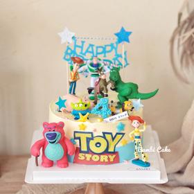 玩具总动员胡迪巴斯光年蛋糕