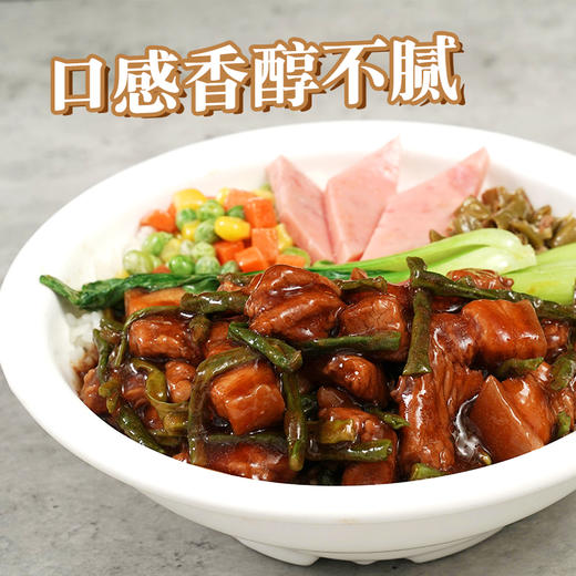 蒸烩煮红烧肉炖干豆角170g快餐盖浇饭外卖料理包冷冻速食商用菜肴 商品图1