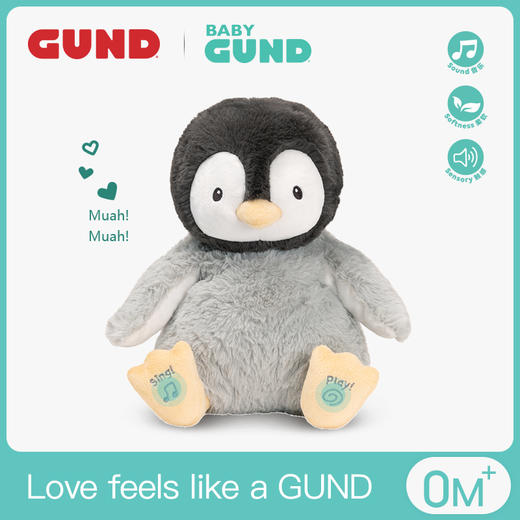 Baby Gund 飞吻企鹅 声动毛绒【GUND】 商品图0
