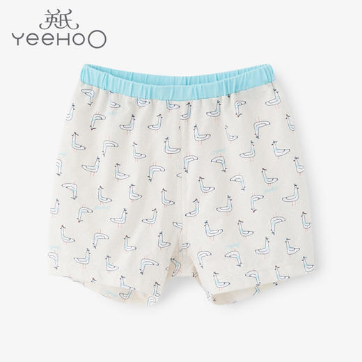 英氏儿童夏季冰丝凉感短裤宝宝家居薄款睡裤子海鸟YLCCJ21002A01 商品图0