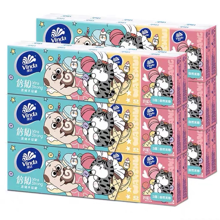 【疫情管控地区停发】维达手帕纸小包纸巾餐巾纸便携迷你手帕纸巾礼品面巾纸10包实惠装