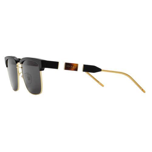 GUCCI/古驰 2021年新款 男士黑色方形醋酸纤维太阳镜 596071J07701011 商品图0