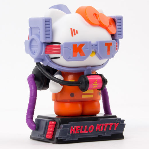【两盒送展示】Hellokitty凯蒂猫手办盲盒女孩赛博朋克公仔玩偶摆件拼插玩具积木潮昇 商品图7