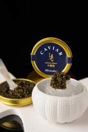 卡露伽Kaluga 10年鱼子酱 10 years caviar（俄罗斯 鲟鱼子酱）10g-100g