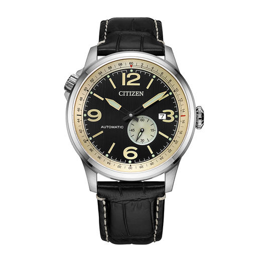 西铁城日本官方正品新FF系列飞行军旅风皮带机械男表NJ0140-17E 商品图5