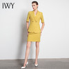 IWY/新品女士西装西裤半裙黄色套装职业装气质休闲名媛C10346+P3P1S10226 商品缩略图7
