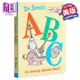 【中商原版】Dr. Seuss：Dr. Seuss's ABC 苏斯博士 ABC字母书 低幼亲子韵律启蒙绘本 纸板书 英文原版