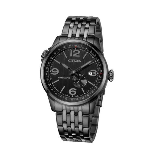 西铁城日本官方正品新FF系列运动休闲飞行风钢带机械男表NJ0147-85E 商品图2