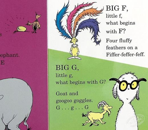 【中商原版】Dr. Seuss：Dr. Seuss's ABC 苏斯博士 ABC字母书 低幼亲子韵律启蒙绘本 纸板书 英文原版 商品图4