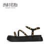 西村名物2021夏季新款仙女风柳丁时装凉鞋女罗马鞋百搭气质T21BG23351 商品缩略图1