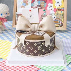 LV半翻糖奶油蛋糕