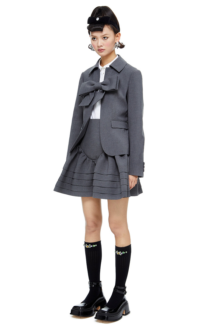 shushu/tong 蝴蝶结短外套 ss21co06ut152gr100