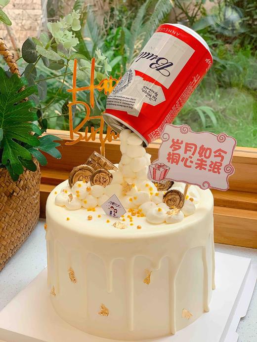 百威啤酒奶油蛋糕 下单前请仔细阅读商品详情 商品图0