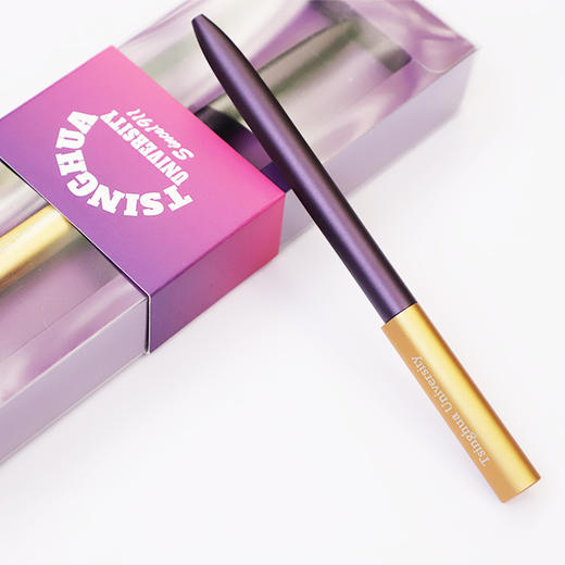 清华英文铝合金紫金旋转签字笔 商品图1