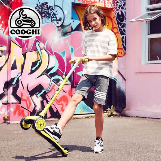 酷骑滑板车V1发光款单脚踏板车儿童溜溜车 商品图3