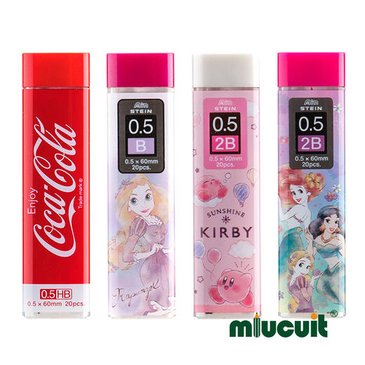 日本CUTE MODEL迪士尼铅芯HB2B卡通限定不易断自动铅笔替芯0.5mm 商品图2