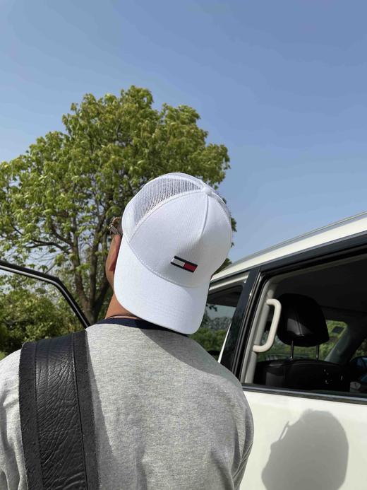 夏季tommy白色透气棒球帽全新 商品图0