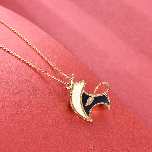 【采购专享】宫里的世界&BYJ 金牛报福珐琅彩 两用项链/胸针 商品图3