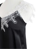 TYNVIE 不对称蕾丝肩带真丝背心 - 黑色 商品缩略图5