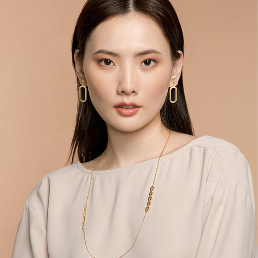 时尚方加圆金属项链 Tracey Chen 商品图1