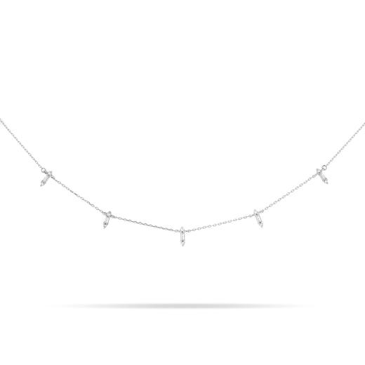 订购10周到｜Adina Reyter-Stack Baguette-五颗 钻石 项链［美国设计师］ 商品图3