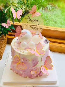 蝴蝶奶油蛋糕 下单前请仔细阅读商品详情