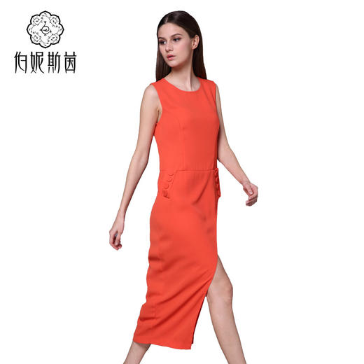 【伯妮斯茵】162S053--橙色连衣裙--农舍与农夫--《生命之美-梵高的花园》 商品图1