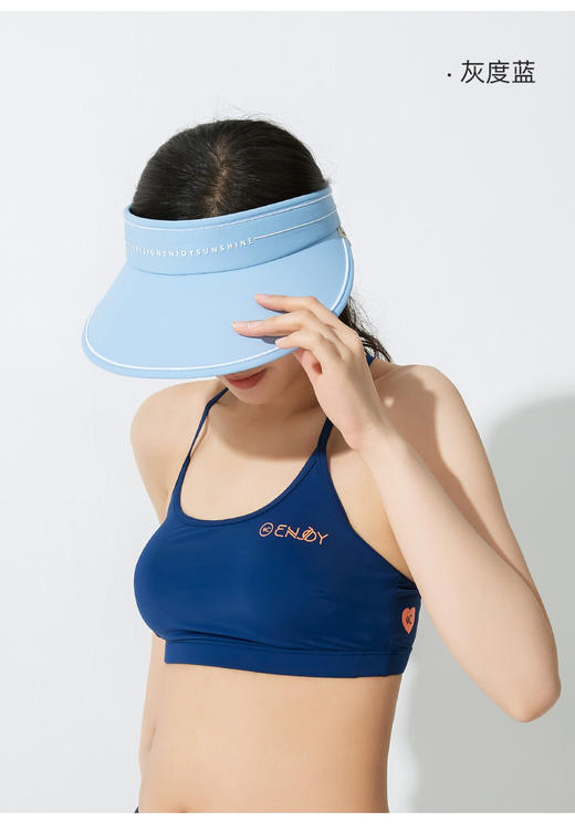 韩国VVC防晒帽女神帽2021 新款空顶骑行户外防紫外线女夏季大帽檐遮阳帽太阳帽 商品图12