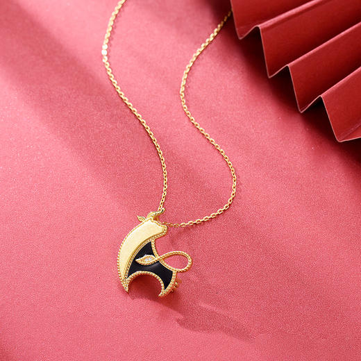 【采购专享】宫里的世界&BYJ 金牛报福珐琅彩 两用项链/胸针 商品图4