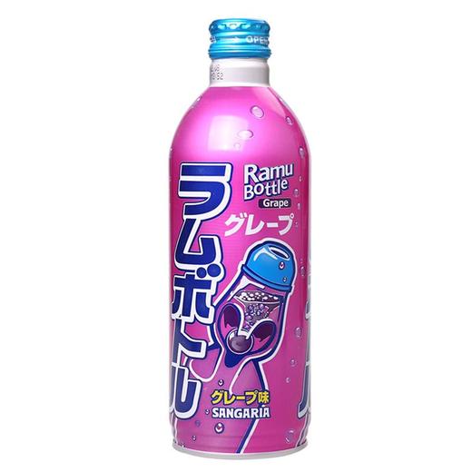 三佳丽葡萄味瓶装波子汽水500ml 商品图2