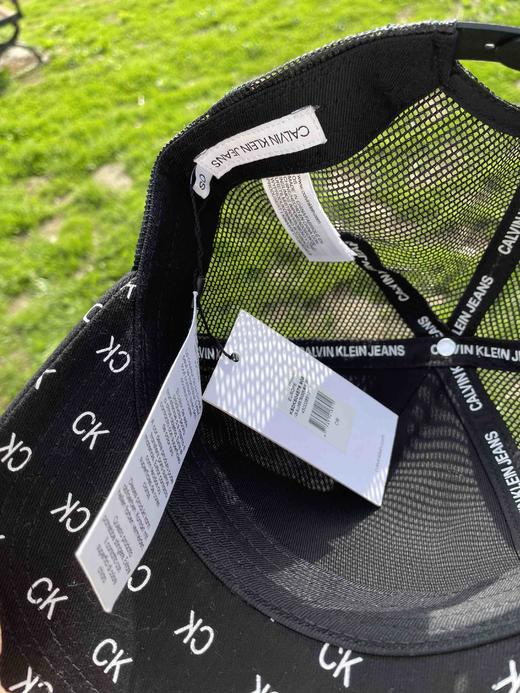 夏季透气CK字母男士黑色棒球帽 商品图3