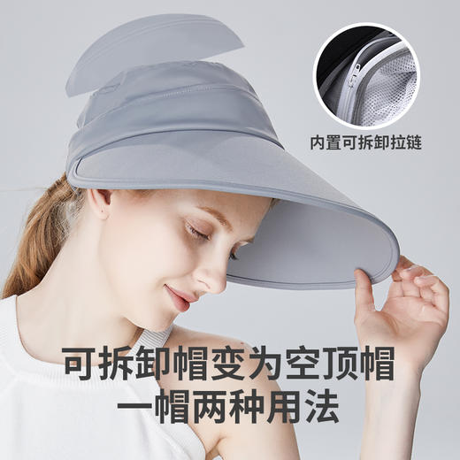 Supield素湃渔夫帽遮阳遮脸大檐太阳帽夏季户外休闲防晒盆帽子 商品图2