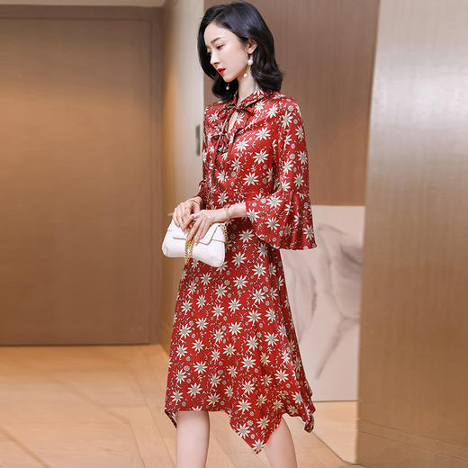 上海旗袍厂ASE-2328真丝连衣裙 商品图0