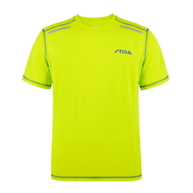 斯帝卡Stiga CA-56151 训练圆领T恤 荧光绿 透气排汗 轻薄运动之选