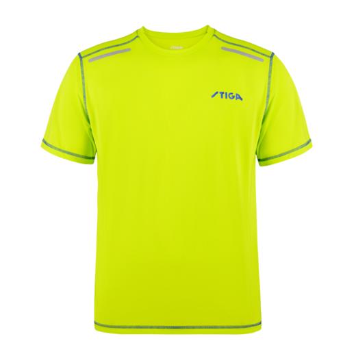 斯帝卡Stiga CA-56151 训练圆领T恤 荧光绿 透气排汗 轻薄运动之选 商品图0