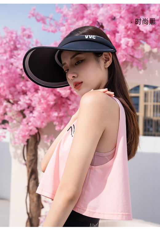 VVC防晒帽子夏季乐浮空顶帽遮脸防紫外线遮阳男女式 商品图1