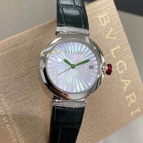 宝格丽 BVLGARI LVCEA 光环系列腕表、中国特别款，一抹心头祖母绿色