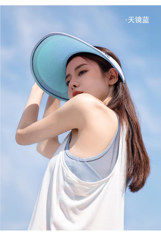VVC防晒帽子夏季乐浮空顶帽遮脸防紫外线遮阳男女式 商品图5