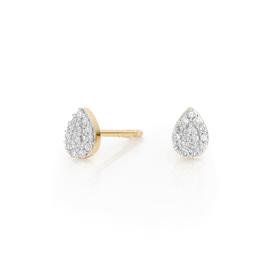 北京仓｜Adina Reyter-Solid Pavé-水滴 钻石 耳钉［美国设计师］
