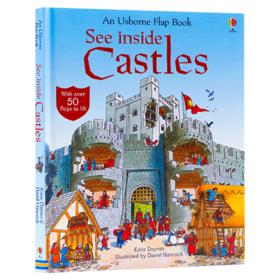 看里面系列 城堡揭秘 英文原版 Usborne See Inside Castles 纸板翻翻书 尤斯伯恩 儿童科普认知绘本 英文版进口原版英语书籍