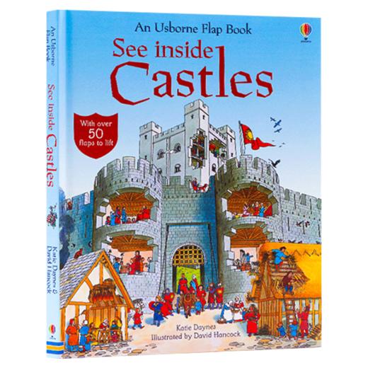 看里面系列 城堡揭秘 英文原版 Usborne See Inside Castles 纸板翻翻书 尤斯伯恩 儿童科普认知绘本 英文版进口原版英语书籍 商品图0