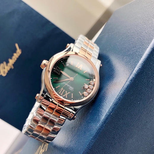 萧邦快乐钻系列石英腕表 
快乐钻（HAPPY DIAMONDS）表盘直径30mm 5钻！ 商品图5